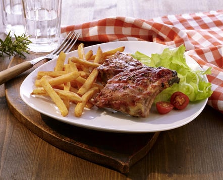 Entrecosto com mel e batata Tradition